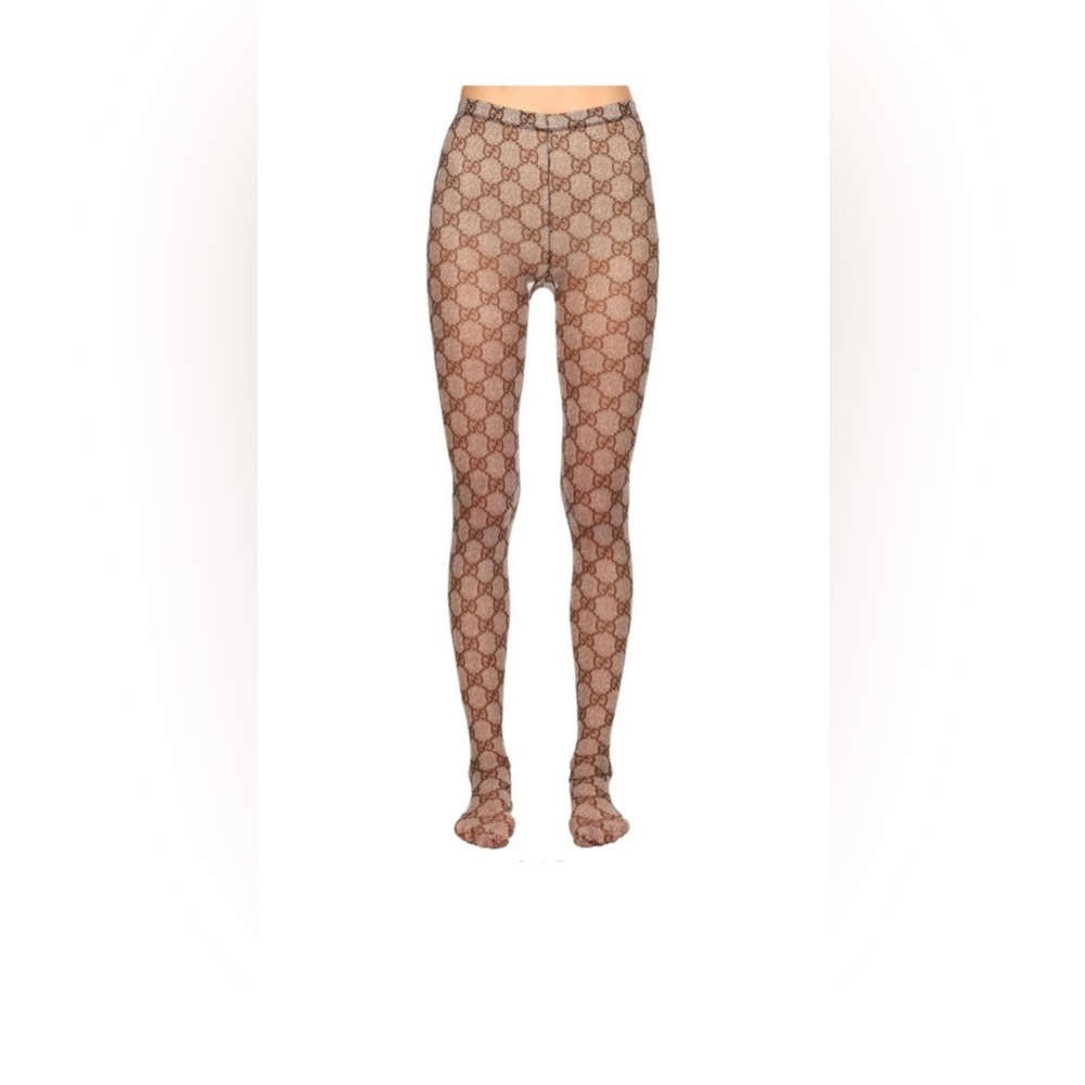 Gucci Beige Patterned Hosiery - Picture 2 of 13